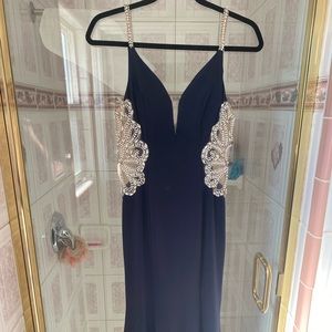 Fashion Nova Navy Mermaid Dress